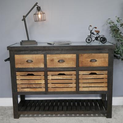 Dutch Mango Wood Large Storage Console Table