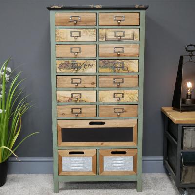 Dutch Fir Wood Multi Drawer Large Storage Cabinet