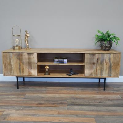 Dutch Mango Wood 2 Door Tv Unit