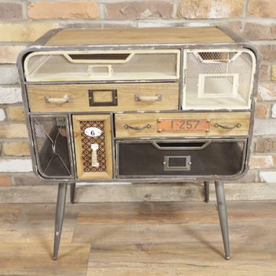 Dutch Retro Industrial Multi Drawer Cabinet