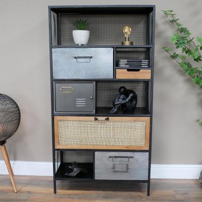 Dutch Industrial Black Metal Cabinet