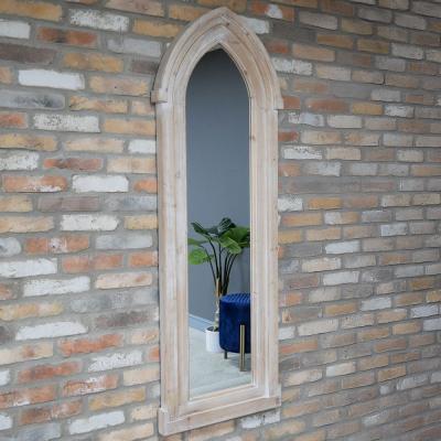 Arch Fir Wood Frame Large Mirror