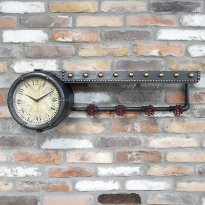 Dutch Black Metal Wall Clock