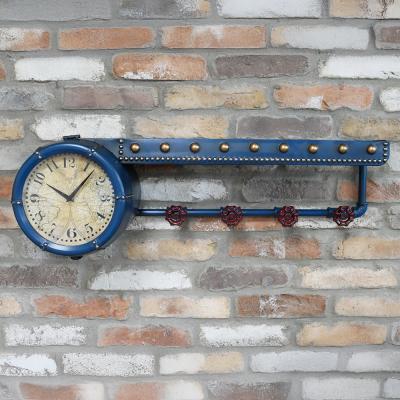 Dutch Blue Metal Wall Clock