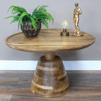 Dutch Wood Round Coffee Table