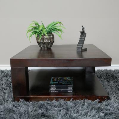 Dutch Brown Mahogany Square Coffee Table