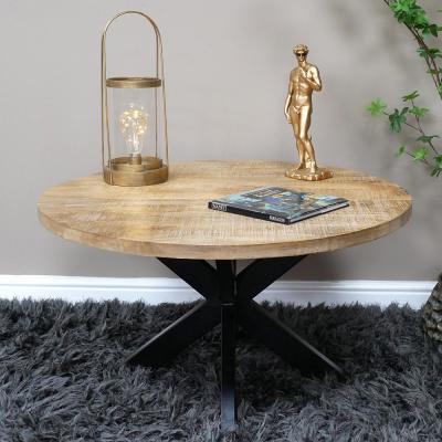Dutch Mango Wood Round Coffee Table