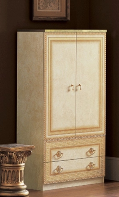Product photograph of Camel Aida Ivory Italian 2 Door Wardrobe from Choice Furniture Superstore