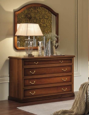 Product photograph of Camel Nostalgia Walnut Italian Single Dresser from Choice Furniture Superstore