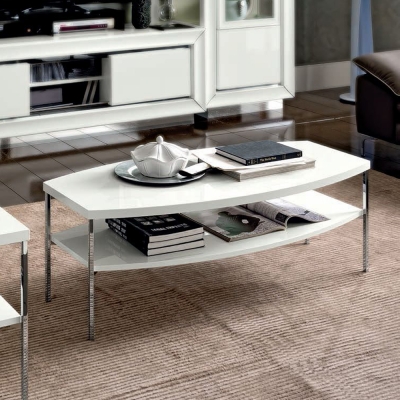 Product photograph of Camel Dama Bianca Day White Italian Small Coffee Table from Choice Furniture Superstore