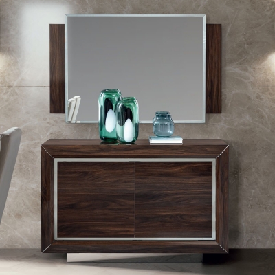 Product photograph of Camel Elite Day Patrician Walnut Italian Buffet Medium Sideboard from Choice Furniture Superstore