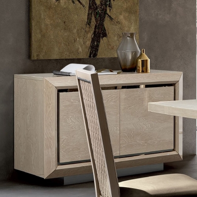 Product photograph of Camel Elite Day Sand Birch Italian Buffet Sideboard from Choice Furniture Superstore
