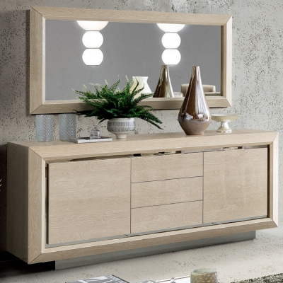 Product photograph of Camel Elite Day Sand Birch Italian Large Buffet Sideboard from Choice Furniture Superstore