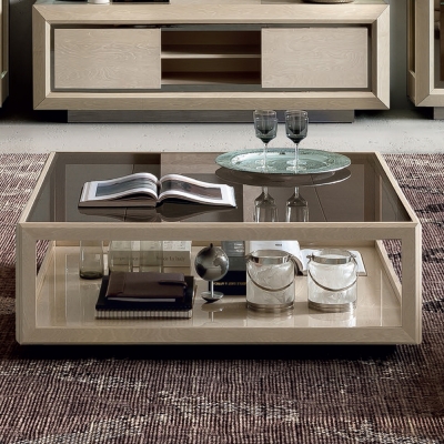 Product photograph of Camel Elite Day Sand Birch Italian Mini Coffee Table from Choice Furniture Superstore