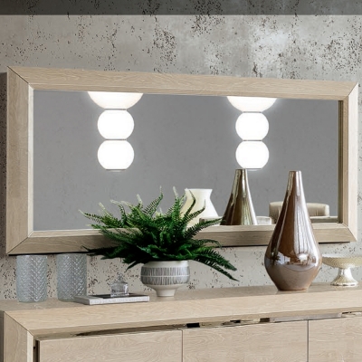 Product photograph of Camel Elite Day Sand Birch Italian Rectangular Mirror - 159cm X 79cm from Choice Furniture Superstore