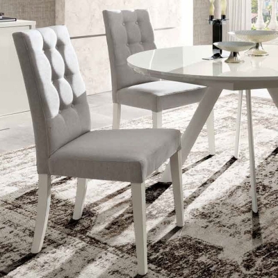 Product photograph of Camel Roma Day Dama White Mojito Fabric Italian Dining Chair from Choice Furniture Superstore