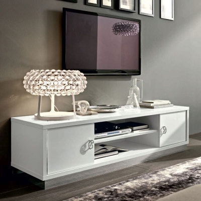 Product photograph of Camel Roma Day White Italian Tv Cabinet from Choice Furniture Superstore