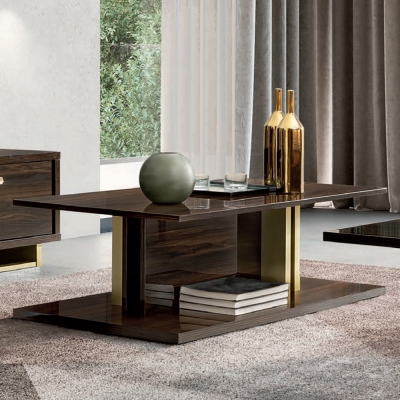 Product photograph of Camel Volare Day Walnut Italian Coffee Table from Choice Furniture Superstore
