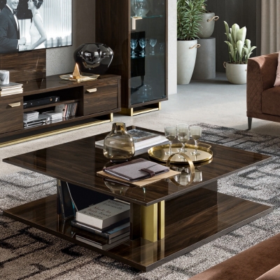 Product photograph of Camel Volare Day Walnut Italian Maxi Coffee Table from Choice Furniture Superstore
