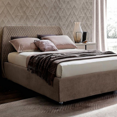 Product photograph of Camel Ambra Night Italian Kleo Bed With Luna Storage from Choice Furniture Superstore