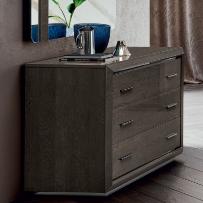 Product photograph of Camel Elite Night Silver Birch Italian 3 Drawer Chest from Choice Furniture Superstore