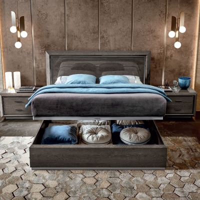 Product photograph of Camel Elite Night Silver Birch Italian Bed With Storage from Choice Furniture Superstore