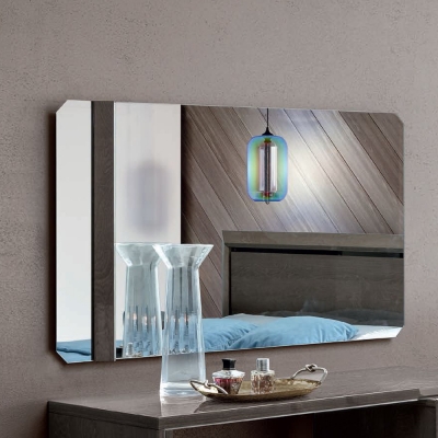 Product photograph of Camel Elite Night Silver Birch Italian Wall Mirror - 124cm X 70cm from Choice Furniture Superstore