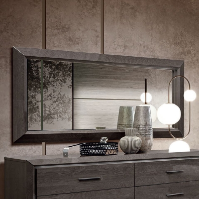 Product photograph of Camel Elite Night Silver Birch Italian Wall Mirror - 159cm X 79cm from Choice Furniture Superstore