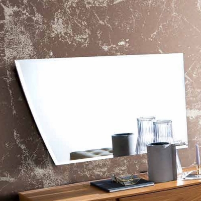Product photograph of Modum Luna Walnut Italian Wall Mirror from Choice Furniture Superstore