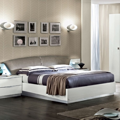 Product photograph of Camel Onda Night White Italian Drop Bed With Luna Storage from Choice Furniture Superstore