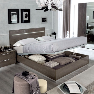 Product photograph of Camel Platinum Night Italian Legno Bed With Luna Storage from Choice Furniture Superstore