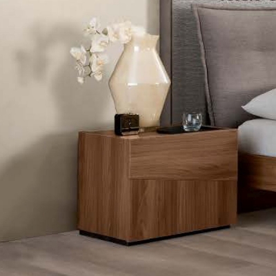 Product photograph of Modum Storm Italian Wooden 2 Drawer Bedside Cabinet from Choice Furniture Superstore