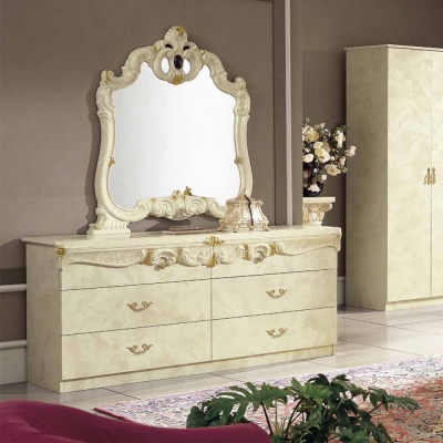 Camel Barocco Ivory Italian Double Dresser