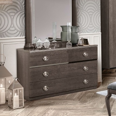 Product photograph of Camel Nabucco Night Silver Birch Italian 3 Drawer Chest from Choice Furniture Superstore