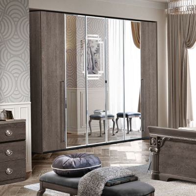 Product photograph of Camel Nabucco Night Silver Birch Italian Wardrobe from Choice Furniture Superstore