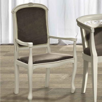 Product photograph of Camel Nostalgia Bianco Antico Italian Eco Leather Nabuk Armchair from Choice Furniture Superstore
