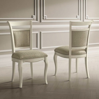 Product photograph of Camel Giotto Day Bianco Antico Italian Vilma Fabric Dining Chair from Choice Furniture Superstore