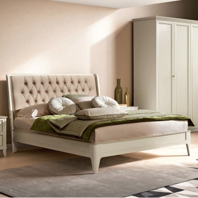 Product photograph of Camel Giotto Night Bianco Antico Italian Bed With Storage from Choice Furniture Superstore