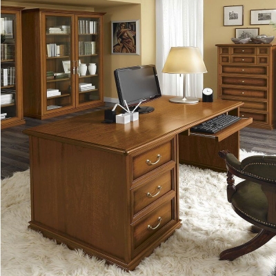 Product photograph of Camel Nostalgia Day Walnut Italian Writing Desk from Choice Furniture Superstore