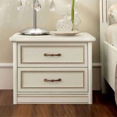 Product photograph of Camel Nostalgia Ricordi Night 2 Drawer Bedside Cabinet from Choice Furniture Superstore