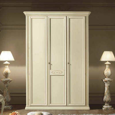 Product photograph of Camel Siena Night Ivory Italian 3 Door Wardrobe from Choice Furniture Superstore
