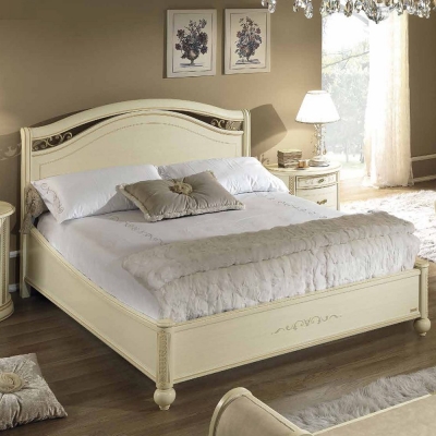 Camel Siena Night Ivory 6ft Queen Size Italian Ring Bed