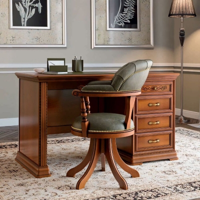 Product photograph of Camel Torriani Day Walnut Italian Writing Desk from Choice Furniture Superstore