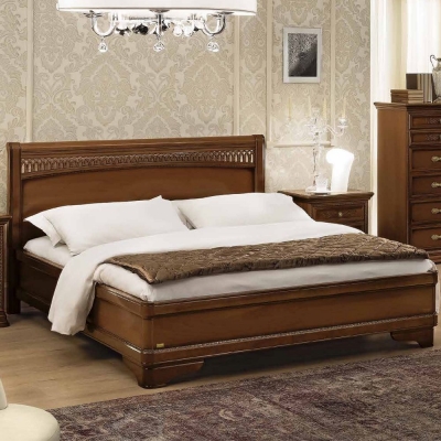 Product photograph of Camel Torriani Night Walnut Tiziano Italian Ring Bed from Choice Furniture Superstore