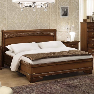 Product photograph of Camel Torriani Walnut Italian Tiziano 6ft Queen Size Bed from Choice Furniture Superstore