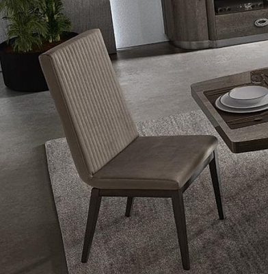 Product photograph of Camel Armonia Day Silver Birch Italian Flute Fabric Dining Chair Sold In Pairs from Choice Furniture Superstore