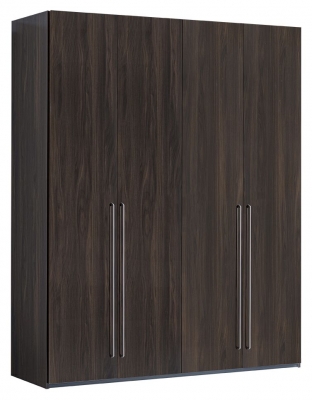 Product photograph of Camel Smart Night Walnut Italian Wardrobe With Long Handle from Choice Furniture Superstore