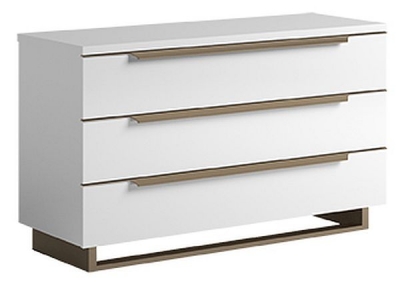 Product photograph of Camel Smart Night White Italian 3 Drawer Chest from Choice Furniture Superstore