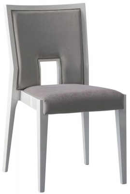 Product photograph of Camel Elite Day Bianco Antico Italian Ambra Dining Chair Sold In Pairs from Choice Furniture Superstore