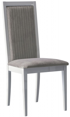 Camel Elite Day Bianco Antico Italian Roma Stripe Dining Chair (Sold in Pairs)